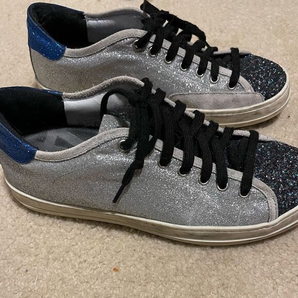 EUC P448 Low Top Metallic Multi-glitter John Sneakers - Picture 5 of 5